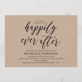 Elegant Rustic Bröllop Rehearsal Dinner Inbjudan