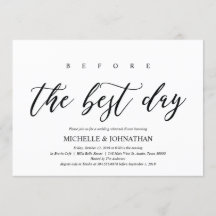 Elegant Rustic Bröllop Rehearsal Dinner Inbjudan