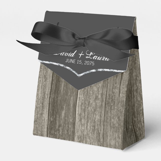 Elegant Rustic Chalkboard Presentaskar (Framsidan Sidan)