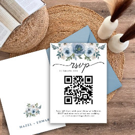 Elegant Rustic Dusty Blue Blommigt Bröllop OSA Car