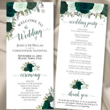 Elegant Rustic Emerald Grönt Ro Bröllop