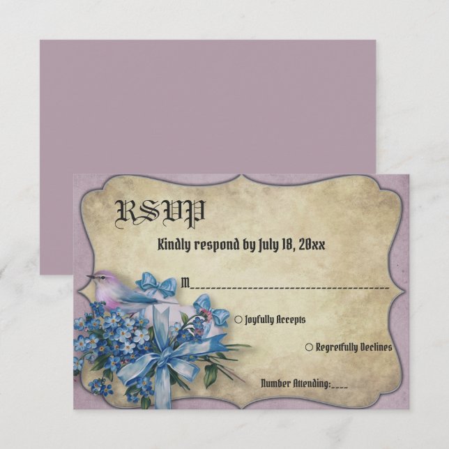 Elegant Rustic Eucalyptus Classic Blommigt Bröllop OSA Kort (Fram/baksida)