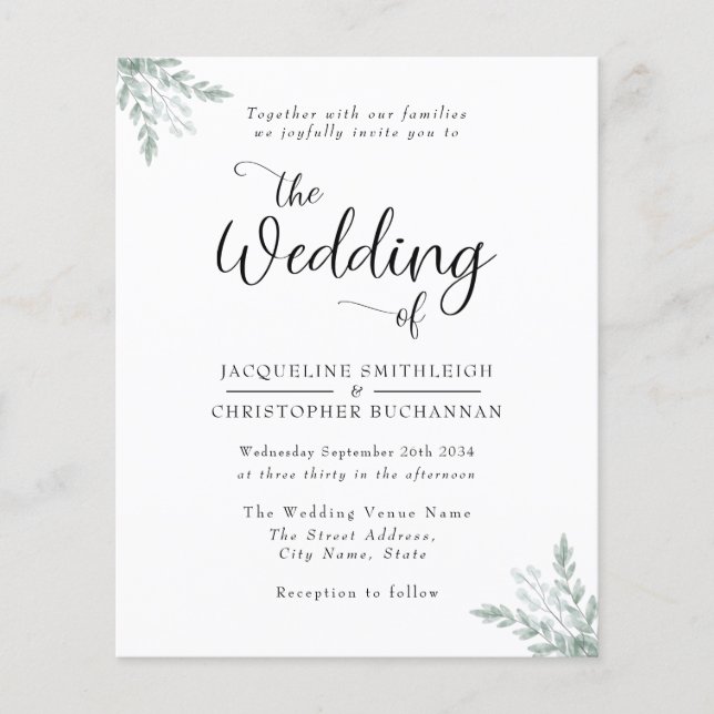 Elegant Rustic Eucalyptus Lövs Greenery (Framsida)