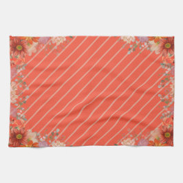 Elegant rustic floral kitchen kökshandduk