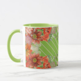 Elegant rustic floral kitchen mugg
