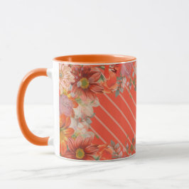 Elegant rustic floral mugg