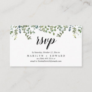 Elegant Rustic Greenery, påminnelse om OSA Tilläggskort
