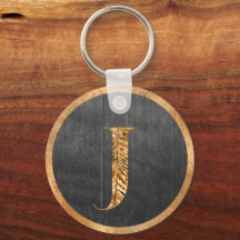 Elegant Rustic Guld & Grått Personlig Monogram
