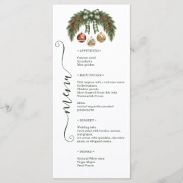 Elegant Rustic Holiday Weeding Meny