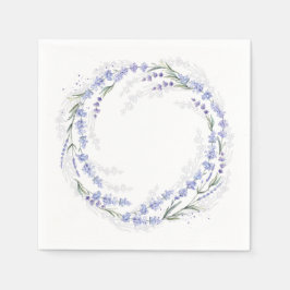 Elegant Rustic Lavender Papper andedräkt Pappersservett