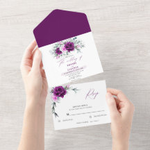 Elegant Rustic Lila  Geometric Bröllop