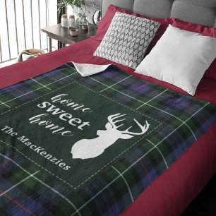 Elegant Rustic MacKenzie Play Tartan Fleecefilt