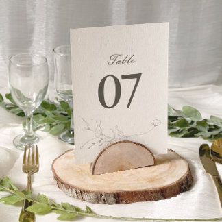 Elegant Rustic Minimalist Botanical Bröllop Bord