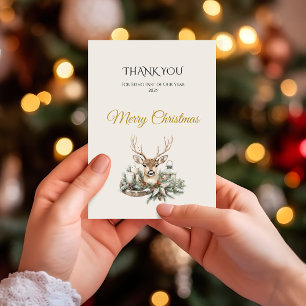 Elegant Rustic Noël Jul - tackkort Tack Kort