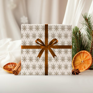Elegant Rustic Noël Jul Wrapping Papper Presentpapper