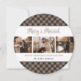 Elegant Rustic Play Newlyweds julkort