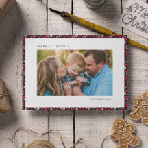 Elegant Rustic Red and Black jul Photo