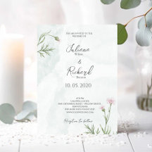 Elegant Rustic Rosa Poppy Blommigt Bröllop