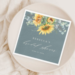 Elegant Rustic SolrosMöhippa Pappersservett