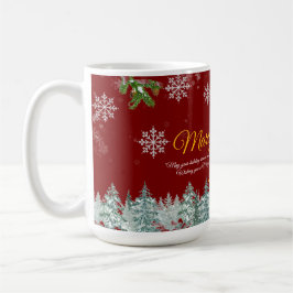 Elegant Rustic Stil Guld God jul Kaffemugg