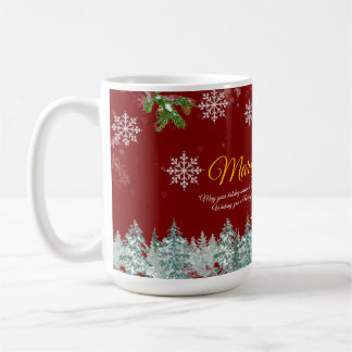 Elegant Rustic Stil Guld God jul Kaffemugg