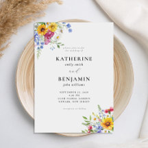 Elegant Rustic Summer Blommigt Bröllop