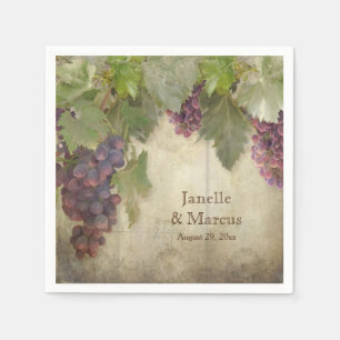 Elegant Rustic Vineyard Winery Fall Reception Pappersservett