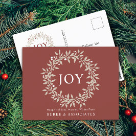 Elegant Rustic WAN Joy Business Helg Vykort