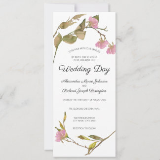 Elegant Rustic Watercolor Blommigt Greenery Bröllo Inbjudningar