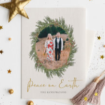 Elegant Rustig Helgdag för krans efter jul Foto