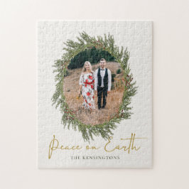 Elegant Rustig Helgdag för krans efter jul Foto Pussel