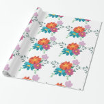 Elegant Rustik Blommig Marinblå Burgunder Marsala  Presentpapper<br><div class="desc">Designen av Rustik Blommig Marinblå Burgunder Marsala Röd bildas precis som en trädgård med färgrik bakgrund. Detta är ganska naturliga färgrika eleganta fläckar på ett vackert sätt. Vacker presentpapper design lämplig för alla tillfällen,  såsom födelsedag,  bröllop,  ceremoni osv.</div>