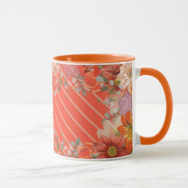 Elegant rustik blomster mugg