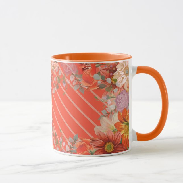 Elegant rustik blomster mugg (Höger)