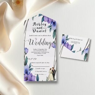 Elegant rustik blomsterkrans brud brudgumme bröllo
