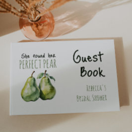 Elegant Rustik Bröllopsdusch med Perfekta Päron Gästböcker