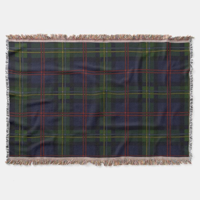 Elegant Rustik Klassisk Malcolm Tartan Randig Filt (Framsidan)