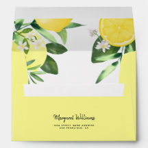 Elegant Rustik Lemon Bröllopsdusch Bröllop