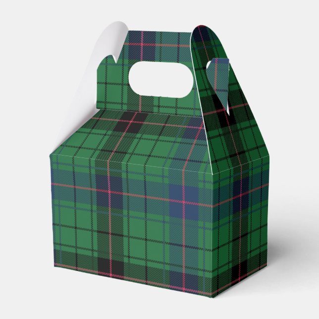 Elegant Rutig Davidson Plaid Tartan Presentaskar (Framsidan Sidan)