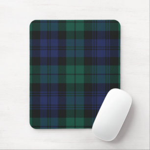 Elegant rutigt klassiskt rustikt grönt tartan musmatta