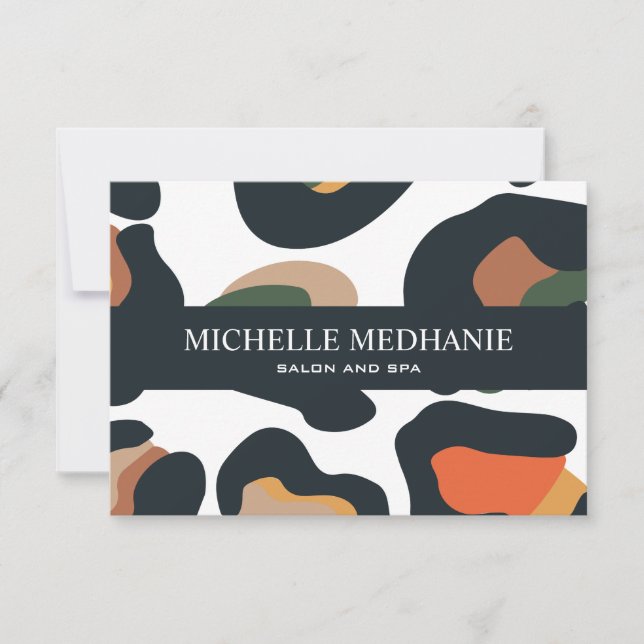 Elegant Safari Animal Skin Leopard Gift Card (Framsida)