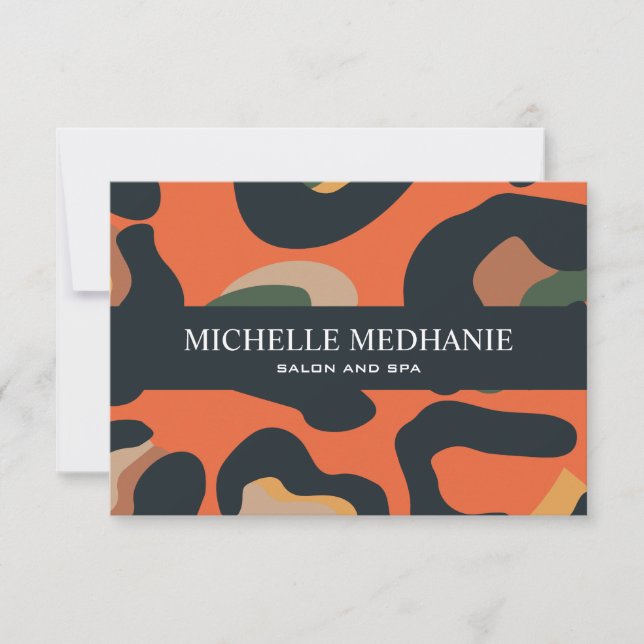 Elegant Safari Animal Skin Leopard Gift Card (Framsida)