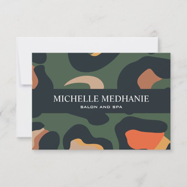 Elegant Safari Animal Skin Leopard Gift Card (Framsida)