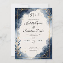 Elegant Safir Minimalistisk Lyxbröllop