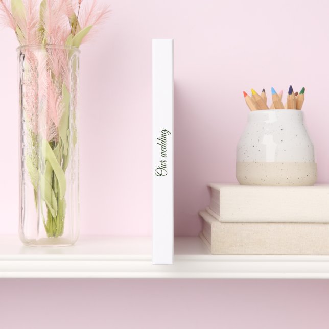 Elegant Sage Green & Beige Foliage Guest Book Gästböcker (Ryggrad)