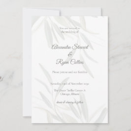 Elegant Sage Green Botanical Wedding Invitation  Inbjudningar