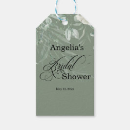 Elegant Sage Green Bridal Shower Presentetikett