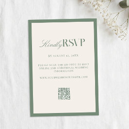 Elegant Sage Green Wedding OSA Kort
