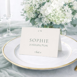 Elegant Sage Green Wedding Table Number Card Bordsnummer