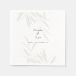 Elegant Sage Grönt Botanical Cocktail Pappersservett